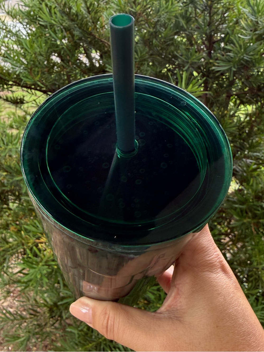Starbucks Emerald Green Speckled Anniversary 24oz Tumbler with Straw π - Picture 4 of 5